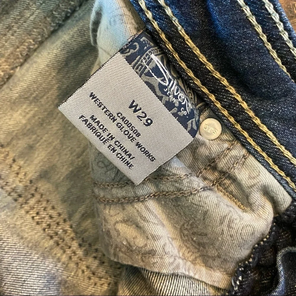 Silver Jeans Aiko Capri Denim Pants Stretch - Picture 4 of 7